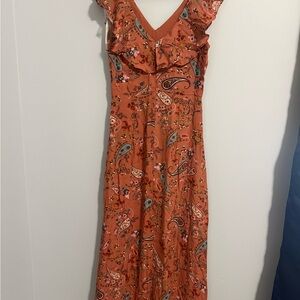 Willow & Clay Terracotta Paisley Maxi Dress